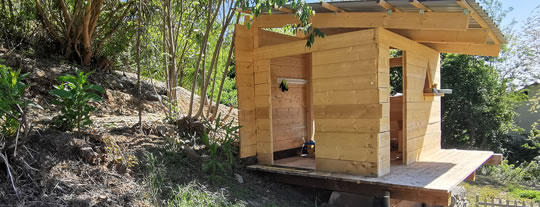 Struttura in legno locale